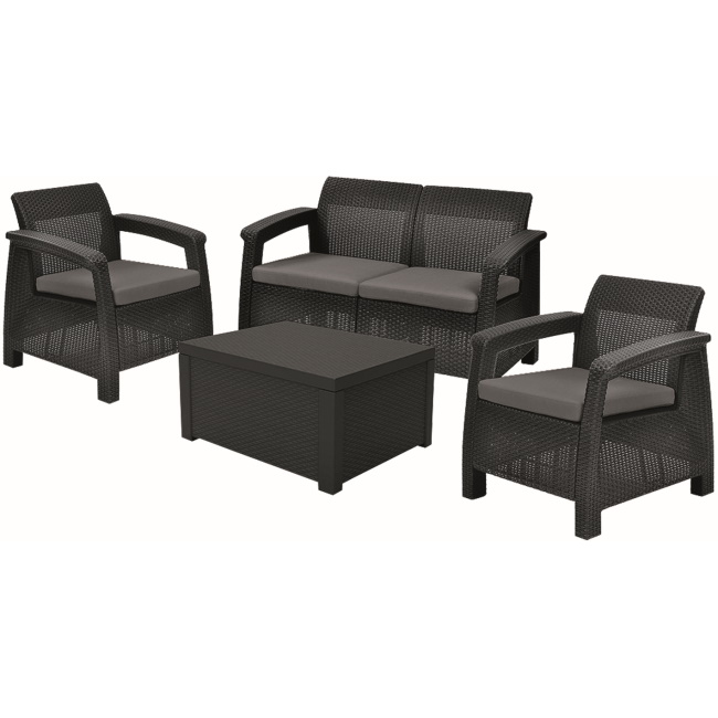 Baštenski set Corfu II box grafit CU 258952 